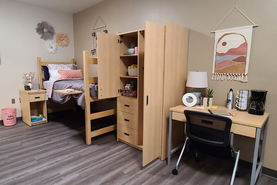 Suite style dorm room